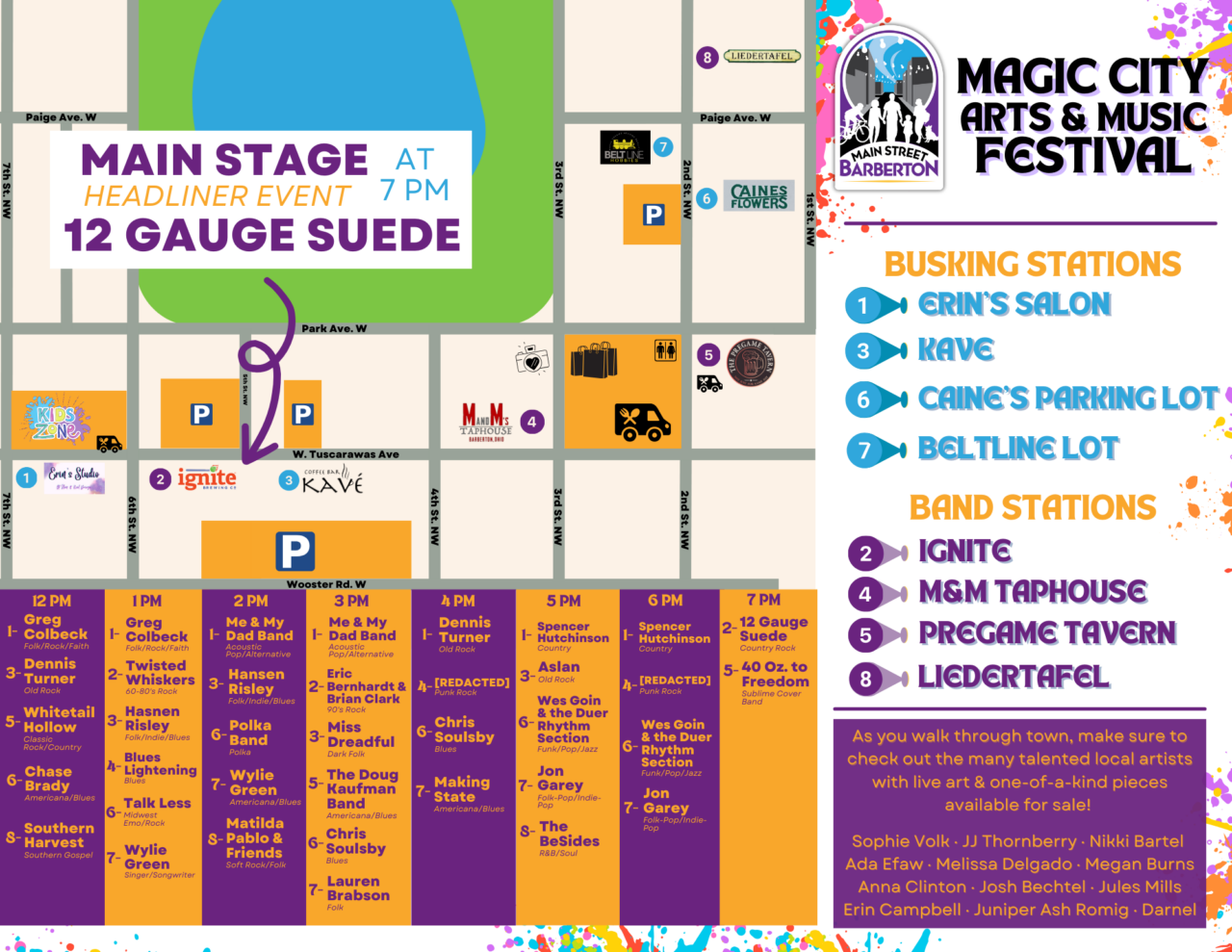 Magic City Art and Music Festival (MSB) - Mainstreet Barberton
